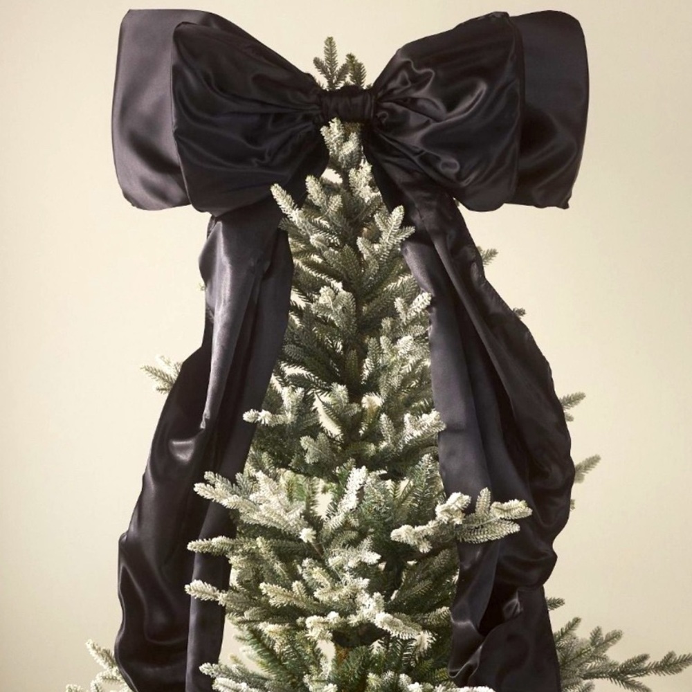 Anthropologie Satin Bow Tree Topper